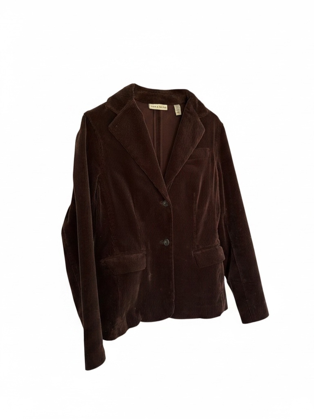 Vintage Y2K Lord and Taylor corduroy blazer jacket brown